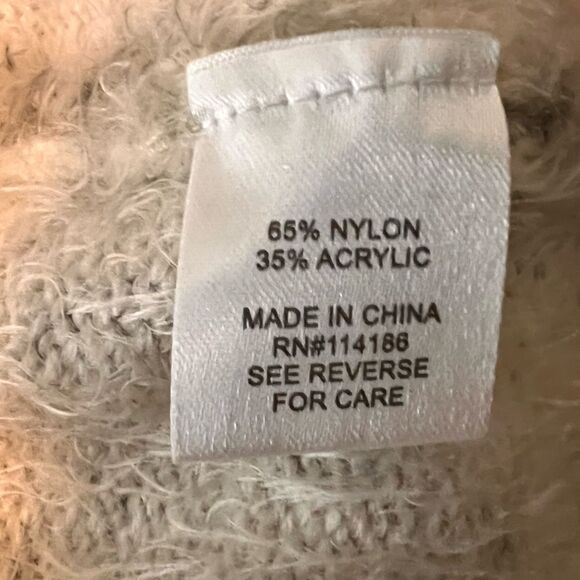 Peyton Primrose Cheetah Print Sweater Size Large Off Taupe Soft Leopard - Picture 8 of 10